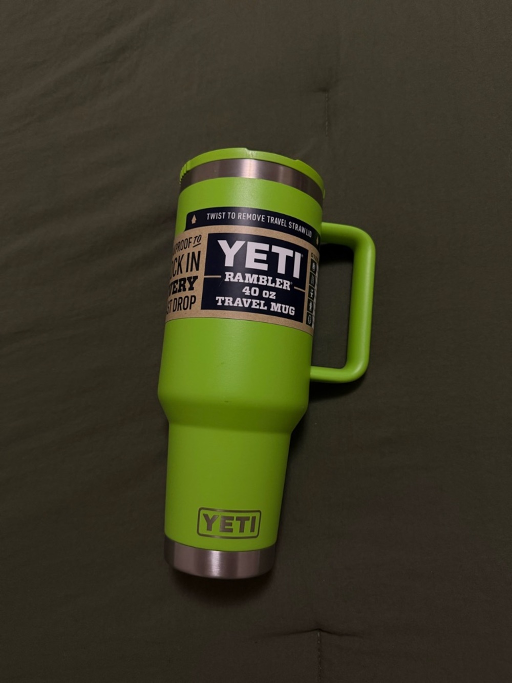Yeti Rambler 40 oz Travel Mug - Green